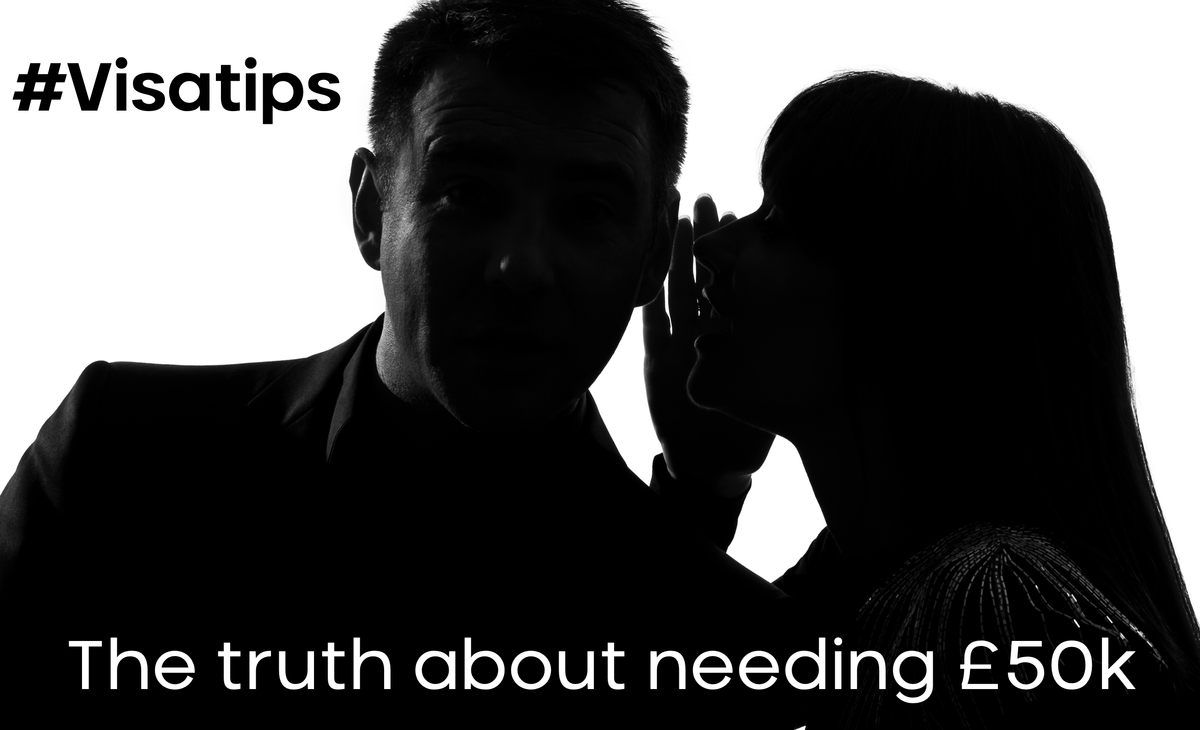 #Visatips - The truth about the "£50k requirement" Post feature image