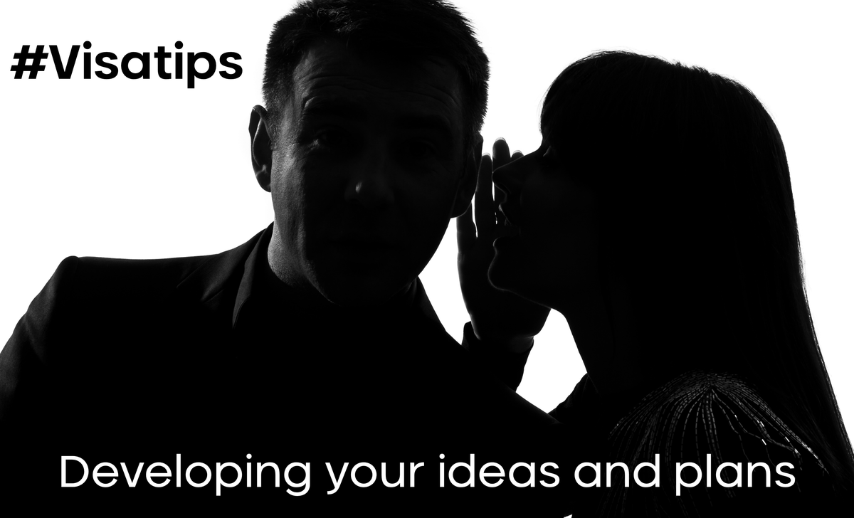 #Visatips - Developing your ideas and plans Post feature image